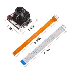 for Raspberry Pi 3 Model B+ Camera Module Automatic IR-Cut Switching Day/Night Vision Video Webcam Adjustable Focus 5MP OV5647 Sensor 1080p HD for Raspberry Pi 2/3 Model B Model A A+ Zero/Zero W