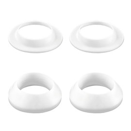 Drainage Seal,Universal Basin Drain Gasket Replacement Parts,Thickened Silicone Sealing Ring for Bathroom Sink Drain Stopper，Includes Top and Bottom Washers Seals (White-2 Sets)