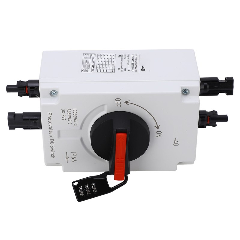 PV Solar Disconnect Switch 32A 4P IP66 Waterproof Photovoltaic Isolator