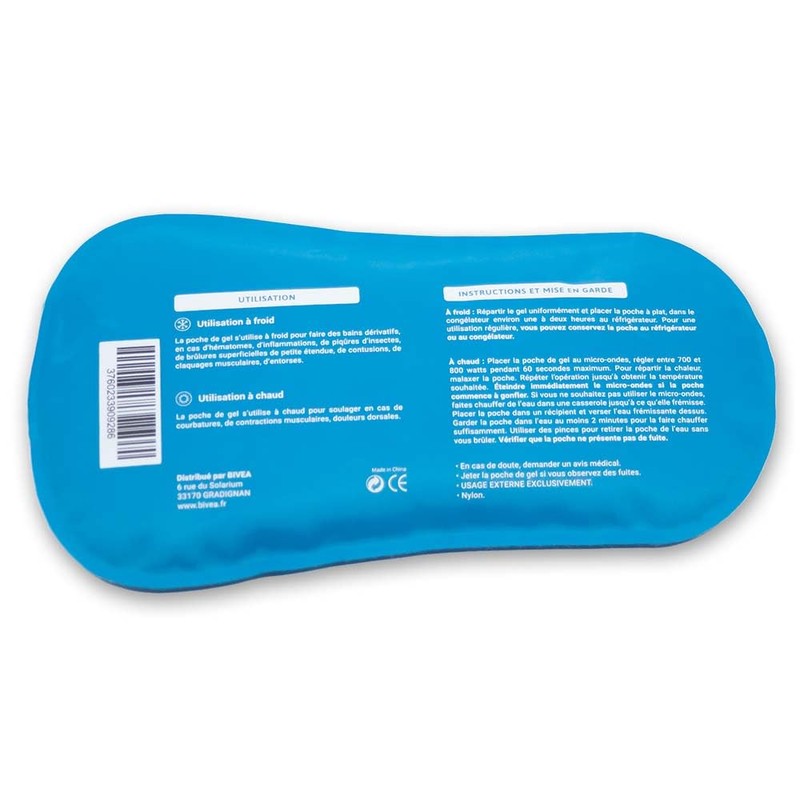 1 x ergonomisch geformtes Gelbeutel für Bad | warm &