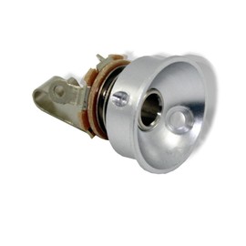 Jack Cup, 7/8", Socket, Silver with Switchcraft Jack and Screws