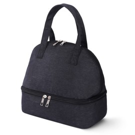 Autruckerkids Lunch Bag Insulated Double Compartment Lunch Bags for Women, Insulated Tote Bag for Man, Light Weight and Portable Lunch Box for School Picnic Camping Travel