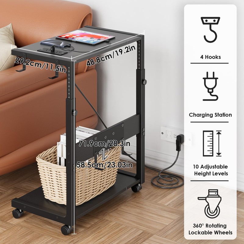 JANE EYRE Computer Tower Stand - Adjustable PC Tower Stand