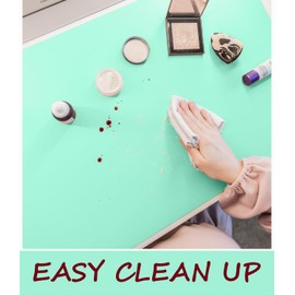 Makeup Mat for Vanity Top Protector, Cover Work Table Waterproof, Oilproof Dustproof Smooth and Soft, 23.6" x 11.8" from NemoHome