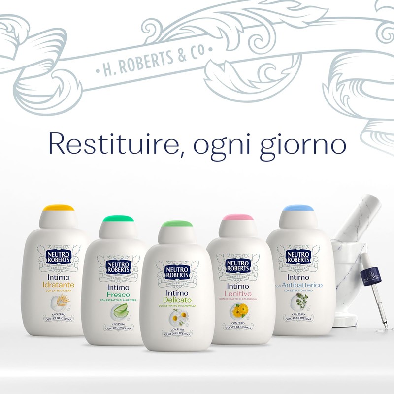 Neutro Roberts, Detergente Intimo Idratante, Detergente per l'Igiene Intima con