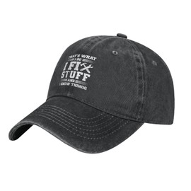I Fix Stuff and I Know Things Hat for Men I Fix Stuff Hat Cool Stuff Hat for Men Funny Black