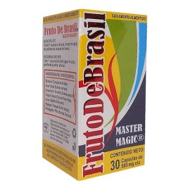 Fruto De Brasil 30 Cápsulas De 500 Mg Master Magic Sabor Sin Sabor