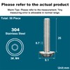 Drenky 50 Pcs 304 Stainless Steel M4 X 25mm Pan