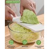 Kitchen Mandoline Vegetable Slicer, Potato Veg Slicer with Cleaning Brush,