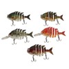 Segmented Fishing Lure Hard 6 Sections with High Carbon Treble