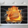 SKTMH Basketball Backdrop Basketball Birthday Party Background Basketball Happy Birthday