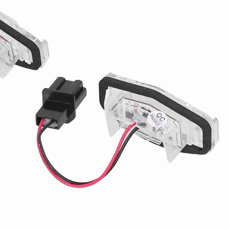 Pair of LED License Plate Lamp White Light 34100S0A013 Fit