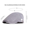 YAMEIZE Retro Cotton Flat Cap for- Men Ivy Newsboy Peaky