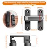 90/180 Degree Adjustable Barn Door Latch,Small Slide Door Lock Adjustable