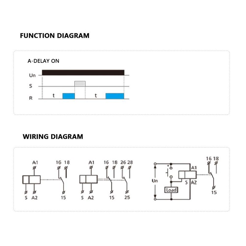 Power On Delay Time Relay, Delay Timer Switch Grt8-A1 AC