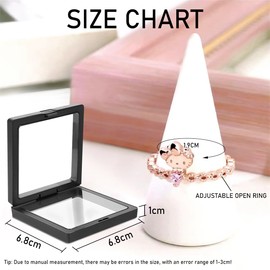 Hanaoops Gold Rings for Women Gold-Plated Stacking Ring Adjustable Open Ring Simple Cute Cubic Zirconia Finger Ring Waterproof Statement Thumb Rings Girls Gift Jewellery, Metal, No