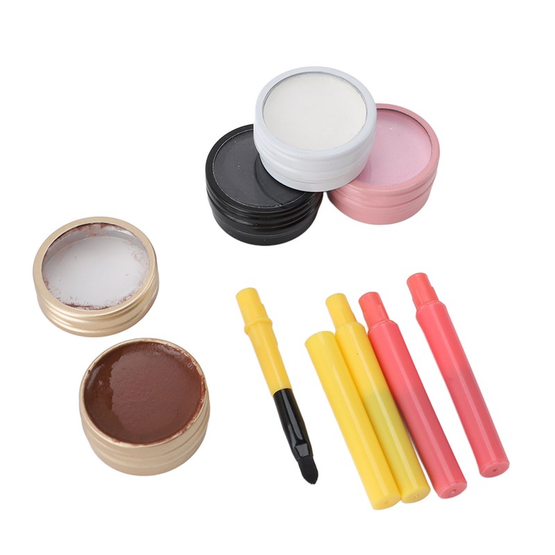 4Pcs Mapping Brow Paste Washable Eyebrows Design Paste White Black