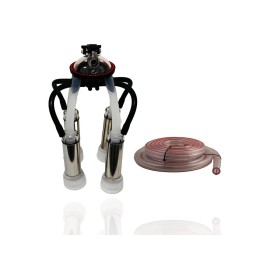 Melasty Cow Milking Assembly 240cc with 30mm XXL Silicone Liners & Milk & Pulsator Hose