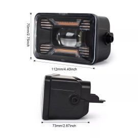 CHUSYYRAY 2pcs 6000K+3000K Bumper LED turn signal+fog light DRL  50W For 2018 Ford F150