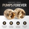 1-1/4 Inch Brass Check Valve, One-Way Non Return In Line