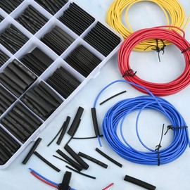 900 Pieces Heat Shrink Tube Set Waterproof Heat Shrink Tube Assortment Ratio 2:1 Cable Heat Shrink Tube 12 Different Sizes for Electrical Insulation Cable Repairs