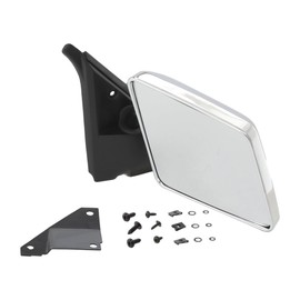 KarParts360 For GMC Syclone 1991 Door Mirror Passenger Side | Non-Heated | Manual Adjust | Manual Folding | Below Eyeline Type | Chrome | Excluded Puddle Light | Excluded Memory | GM1321102 | 15642574