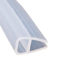 Mintice Bathroom Seal Bathroom Door Sealing Strip Shower Screen Shower Door Shower Cubicles Shower Seal Transparent Window Gap Seal Curved Flat Rubber Glass Underside Weather 10 mm 39 Inch U-Shape