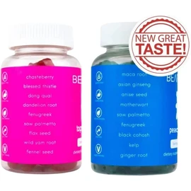 BEARVANA Gummies Combo Pack - Top Support and Peach Gains Gummies - Workout Aid - Women’s Support Supplement - Berry Flavored - Essential Herbs - Multivitamins