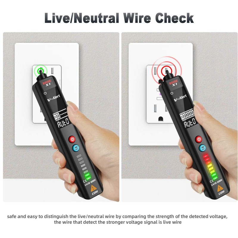 BSIDE NCV Voltage Tester with LCD EBTN Automatic Pen Multimeter