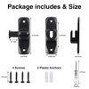 Barn Door Lock, 90/180 Degree Gate Latches, Zinc Alloy Right