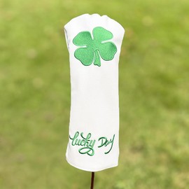 1pc/4pcs Four-leaf Clover Golf Club Head Cover - Durable, Waterproof And Secure, Golf Accessories - Color: 4pc