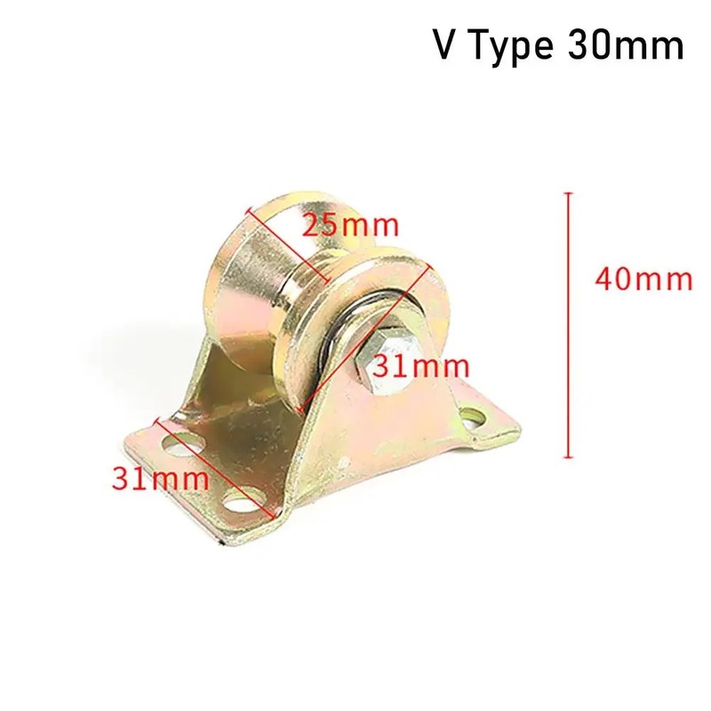 Steel Sliding Door Track Roller Wheel with Mounting Bracket –