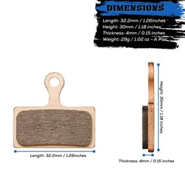 Corki Cycles Brake Pads 4 Pairs for Shimano XT Br-M8000 M785 XTR M9000 M9020 M987 M988 M985 SLX M7000 M675 M666 Deore M615 RS785 R785 CX75 R515 R315 R317 R517 Alfine S700