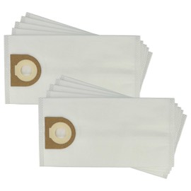 vhbw 10x Staubbeutel kompatibel mit Cleancraft flexCAT 16 H Staubsauger - Mikrovlies, 28,3cm x 14,5cm Weiß