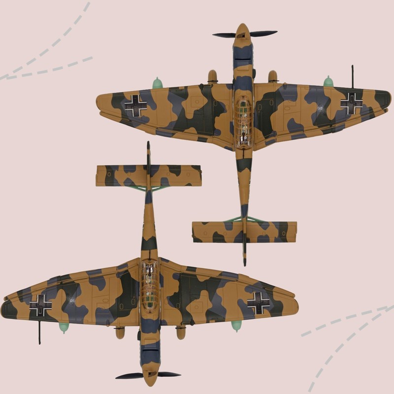 1:72 Scale Die-Cast Airplanes JU-87 Fighter Jet Model Bomber Fighter