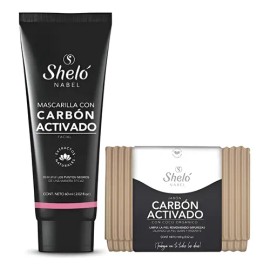 Kit Carbón Activado, Mascarilla Y Jabón Facial, Sheló Nabel.