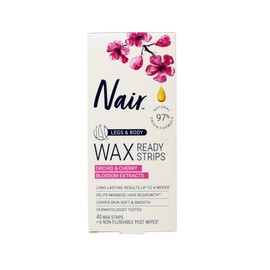 Nair Hair Remover Wax Ready- Strips 40 Count Legs/Body (6 Pack) by Nair