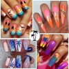 IDDFEVE Summer Palm Tree Nail Art Stickers - Colorful Coconut