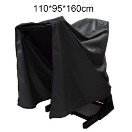 Dustproof Treadmill Cover, Waterproof Cover for Indoor and Outdoor Use (Black, Size: 110 x 95 x 160 cm)