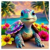 Rainbow Turtle Puzzles for Adults 1000 Pieces, PICKFORU Summer Turtle