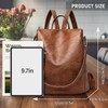 MultiValue Women's Leather Backpack, Classic Stylish Shoulder Bags, Handbag, Backpack,