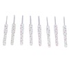 8pcs Crochet Hooks Ergonomic Design Comfortable Handle Easy Identification Compact
