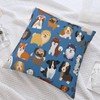 OZLNKPJL Decorative Throw Pillow Cover Case 18x18 inch,Cute Dogs Pillow