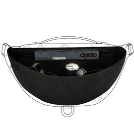 Purse Organizer for Waistpack Inner Lining Sleeve Bag Storage Bag Insert Y067-black