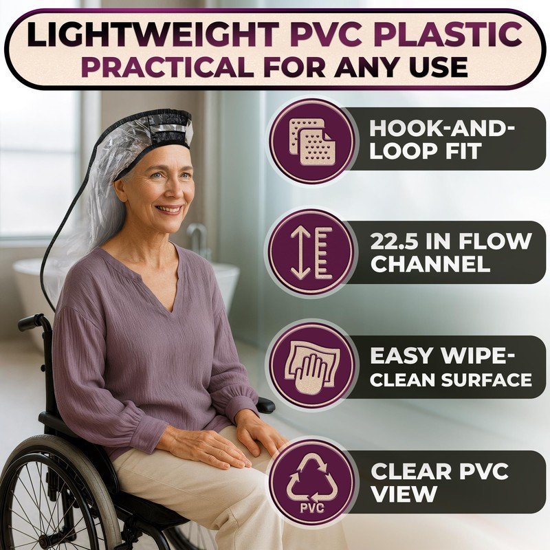 Hair Funnel for Washing Hair for Elderly – Shampoo Cape