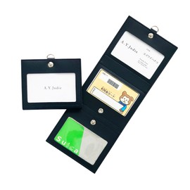 A.Y.Judie S40-001 S105715 Reversible Three Window ID Card Holder Black
