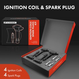 A-Premium Set of 4 Ignition Coil Pack and Iridium Spark Plugs Compatible with Toyota Camry 2018-2020, RAV4 2019, Highlander 2020, Avalon 2019-2020 & Lexus ES300h 2019-2020, UX250h 2019