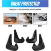 4PCS Mud Flaps,No Drilling Mudguards Mudflaps with Hardware Kits,Front and