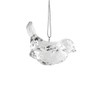 Gisela Graham Crystal Glass Effect Bird Hanging Christmas Decoration