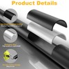 50 Pack 36" Aluminum Deck Balusters, 3/4" Diameter Black Metal